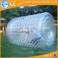 Inflável rolo polímero jumbo água bola tanque de água bola flutuador válvulas